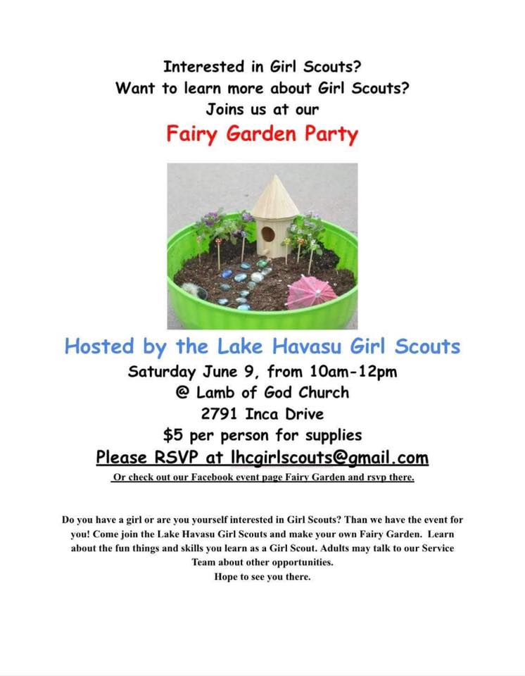 Girl Scouts Fairy Garden Party